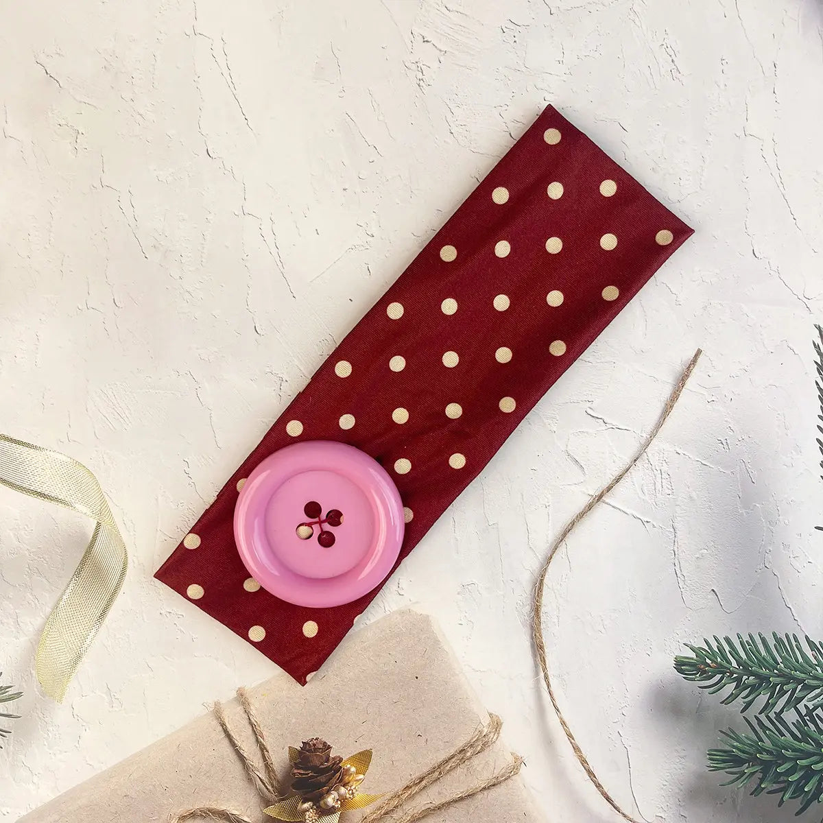 Summer Colorful Large Button Wave Dot Wide Elastic Headband for Women, Korean Ins Y2K Retro Blogger Same Style Trendy Cool Daily Hair Accessories