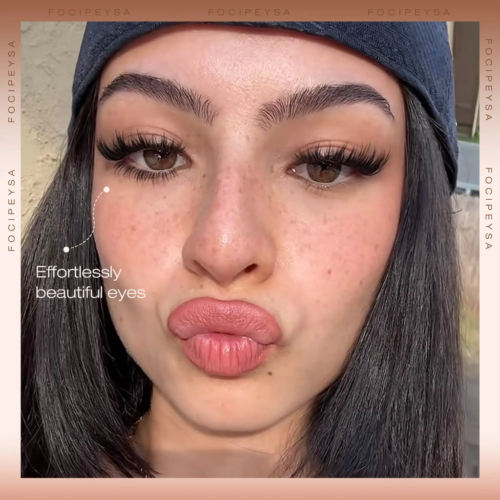 Focipeysa Fluffy Foxtail Lash Clusters | LC Curl Fox Eye Lash Clusters | Natural, Wispy, Ultra-Dense | Beginner-Friendly, Get Flawless Salon Extensions at Home| Lash Kit with Bond and Seal, Complements All Makeup Looks
