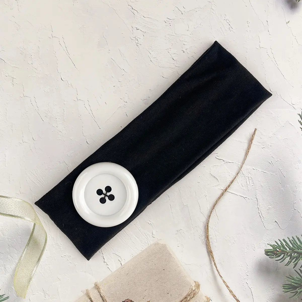 Summer Colorful Large Button Wave Dot Wide Elastic Headband for Women, Korean Ins Y2K Retro Blogger Same Style Trendy Cool Daily Hair Accessories